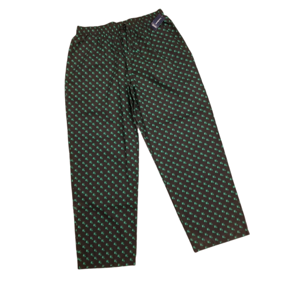Club Room Black & Green Tree Print Lounging Sleep Pant XL NWT - Picture 2 of 8